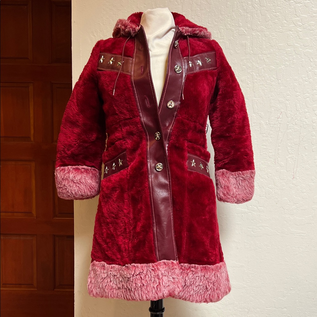 Vintage 1970s Red Coat